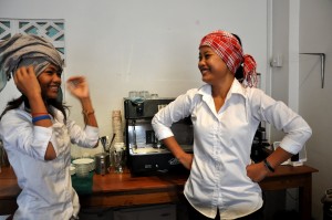 The "grandma" and the "rice harvester"